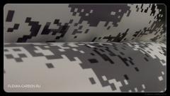Пиксельная камуфляжная пленка с оттенками серого